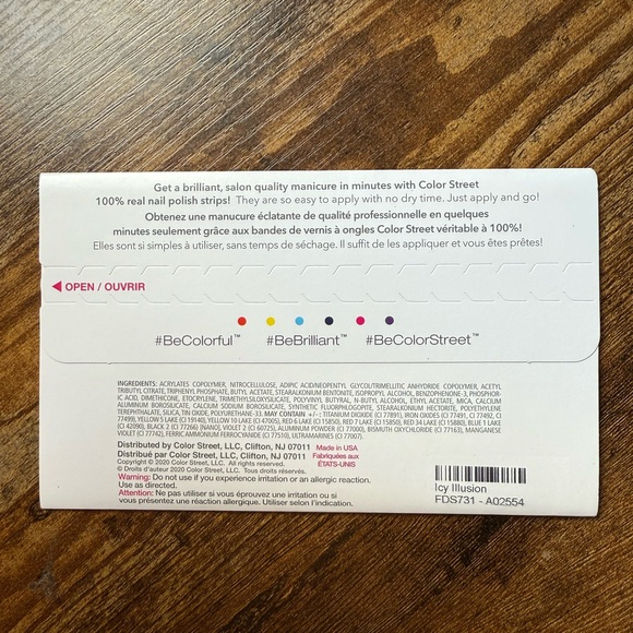 Color Street Nail Polish Strips: Icy Illusion - Picture 5 of 6